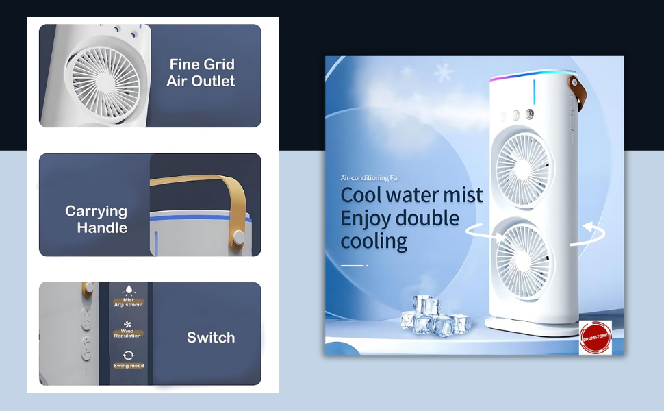 Stay Cool Anywhere, Anytime – The Ultimate Tabletop Cooling Fan for Office, Bedroom