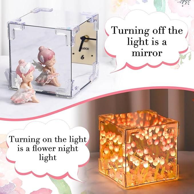 Decorative Tulip Mirror Lamp – A Bloom of Light & Elegance for Your Space