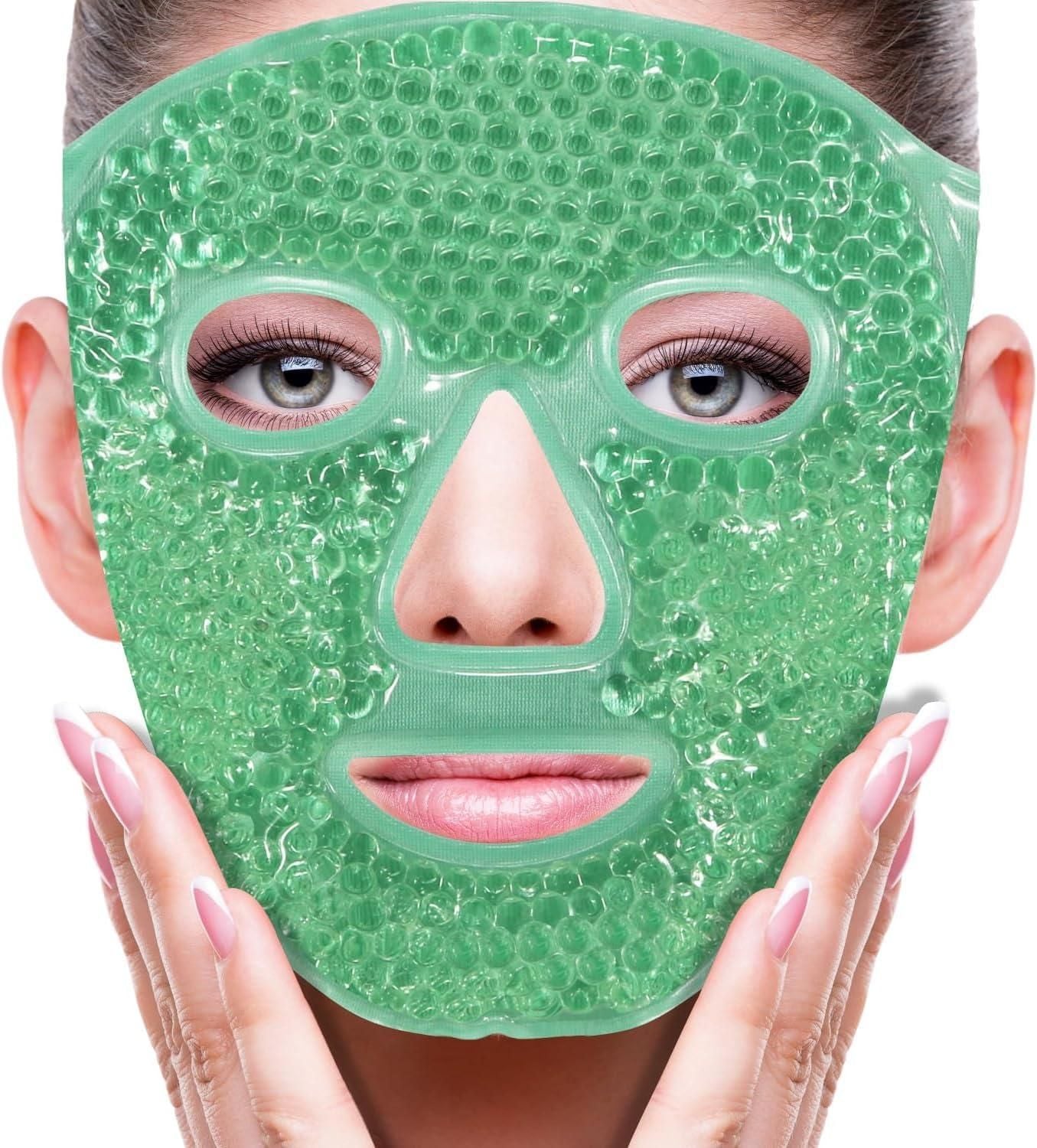 Cool Gel Full Face Mask – Ice Cooling Relief for Hot Summer Nights