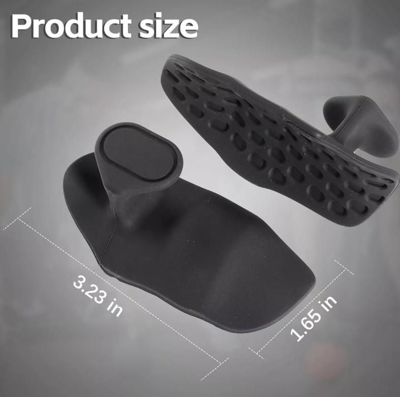 Rubber Gym Grips Fingerless Workout Grips - Ergonomic Rubber Hand Protector Gloves for Weight Lifting, Pull-Ups, Gym Training and Exercise, for men and women