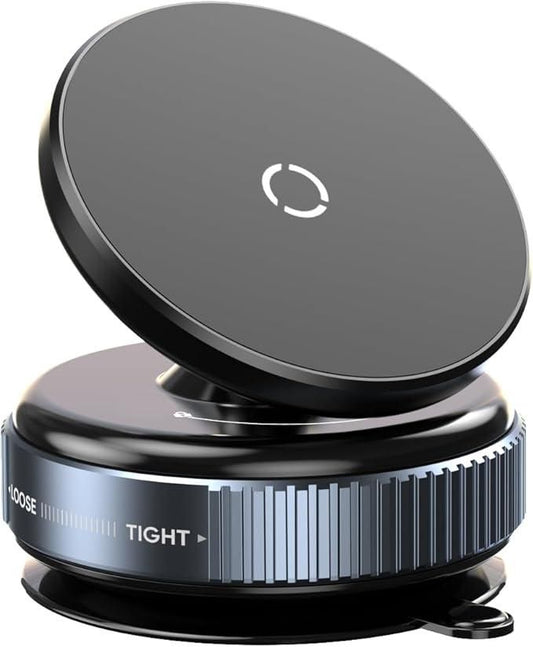 360° Vaccum Magnetic Phones Holder, Magnetic Car Phone Mount, Hands-Free Suction Cup Phones Holder for Car/Gym/Mirror/Shower, Car Mount Compatible with All Mobile (Extended)