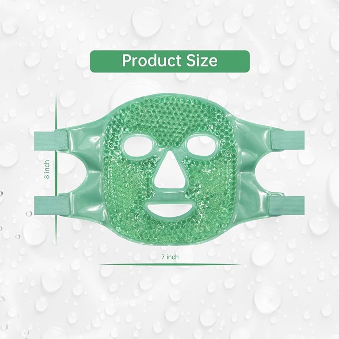 Cool Gel Full Face Mask – Ice Cooling Relief for Hot Summer Nights