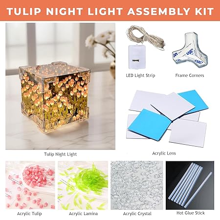 Decorative Tulip Mirror Lamp – A Bloom of Light & Elegance for Your Space