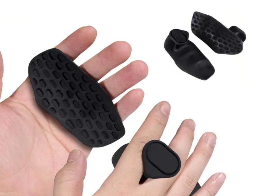Rubber Gym Grips Fingerless Workout Grips - Ergonomic Rubber Hand Protector Gloves for Weight Lifting, Pull-Ups, Gym Training and Exercise, for men and women