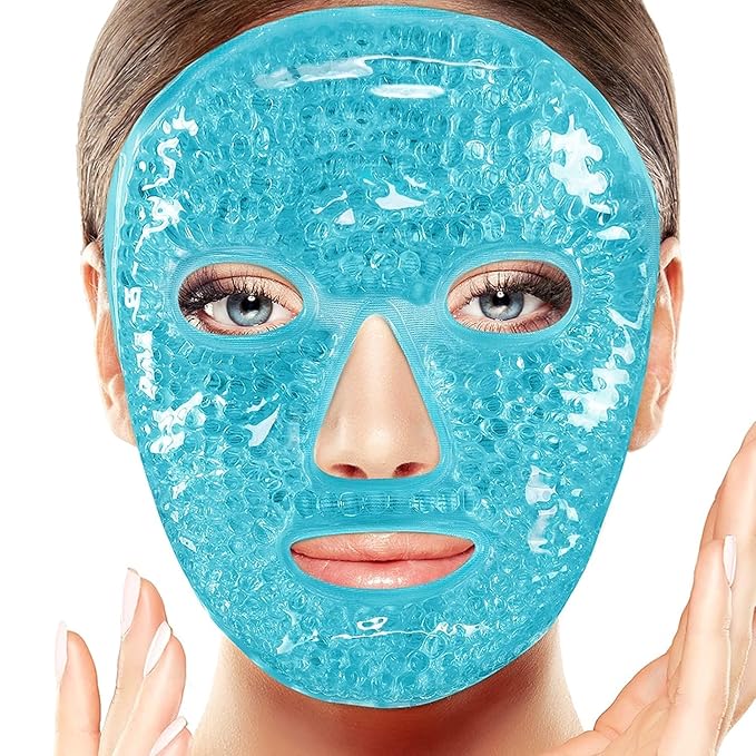 Cool Gel Full Face Mask – Ice Cooling Relief for Hot Summer Nights
