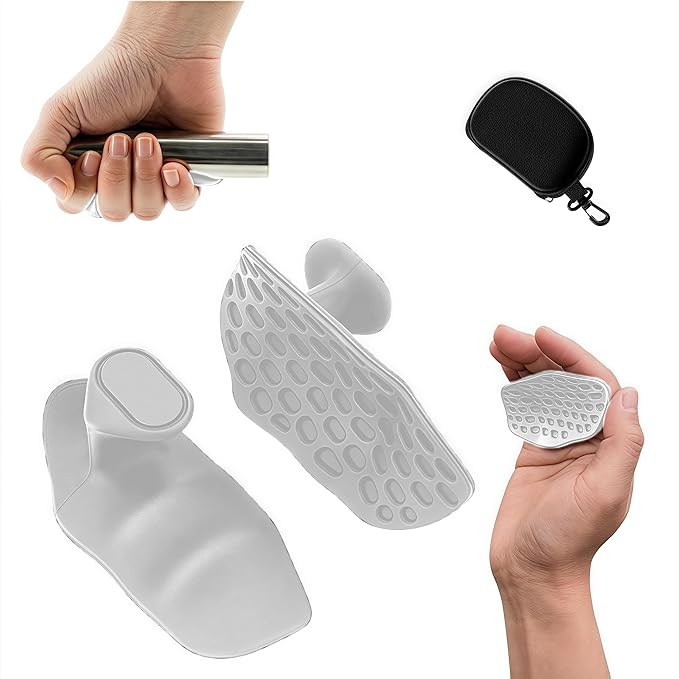 Rubber Gym Grips Fingerless Workout Grips - Ergonomic Rubber Hand Protector Gloves for Weight Lifting, Pull-Ups, Gym Training and Exercise, for men and women