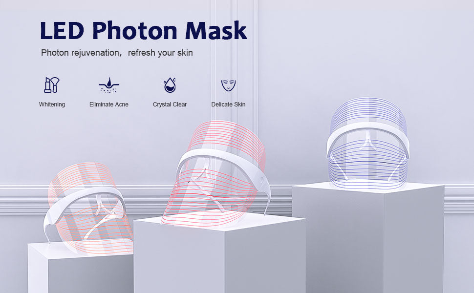 ✨ Transform Your Skin at Home with the LED Light Facial Mask ✨