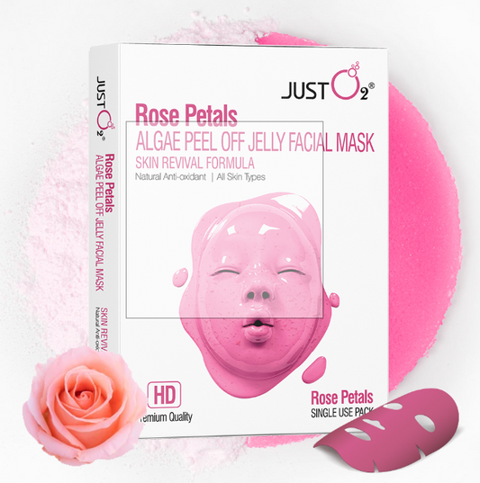🌹 Instant Glow, Natural Flow — Rose Petals Algae Jelly Mask 💦
