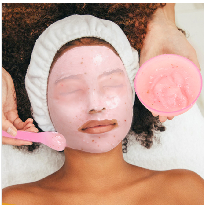 🌹 Instant Glow, Natural Flow — Rose Petals Algae Jelly Mask 💦