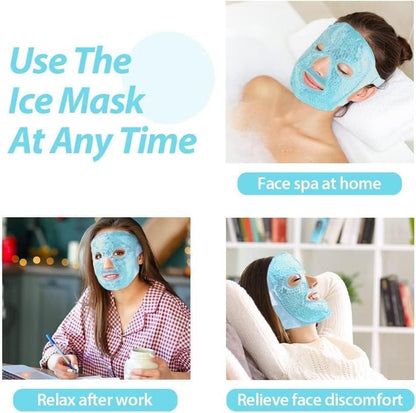 Cool Gel Full Face Mask – Ice Cooling Relief for Hot Summer Nights
