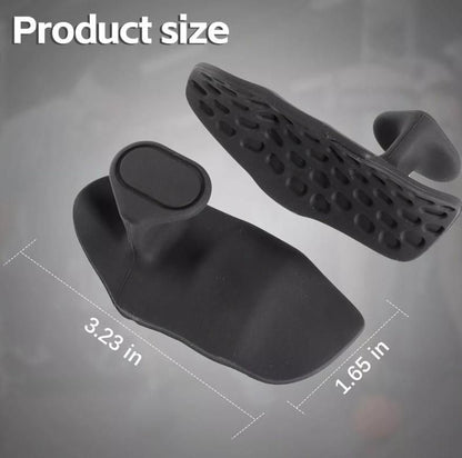 Rubber Gym Grips Fingerless Workout Grips - Ergonomic Rubber Hand Protector Gloves for Weight Lifting, Pull-Ups, Gym Training and Exercise, for men and women