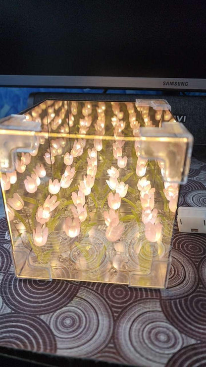 Decorative Tulip Mirror Lamp – A Bloom of Light &amp; Elegance for Your Space