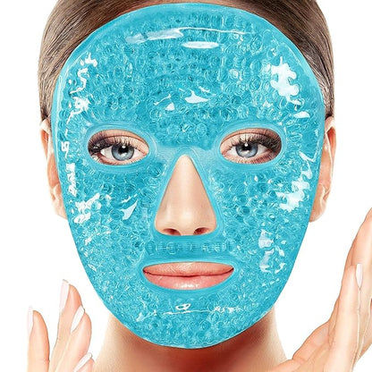 Cool Gel Full Face Mask – Ice Cooling Relief for Hot Summer Nights