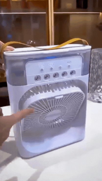 Mini Cooler for Room Cooling AC Portable Mini Fan Artic Cooler with 7 Colors LED Light, 1/2/3 H Timer, 3 Wind Speeds and 3 Spray Modes for Office,Home,Dorm,Travel1