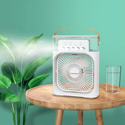 Mini Cooler for Room Cooling AC Portable Mini Fan Artic Cooler with 7 Colors LED Light, 1/2/3 H Timer, 3 Wind Speeds and 3 Spray Modes for Office,Home,Dorm,Travel1