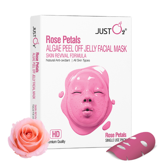 🌹 Instant Glow, Natural Flow — Rose Petals Algae Jelly Mask 💦