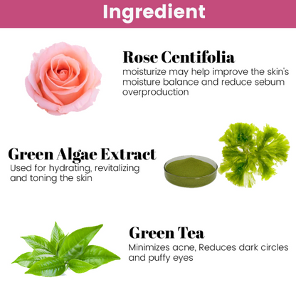 🌹 Instant Glow, Natural Flow — Rose Petals Algae Jelly Mask 💦