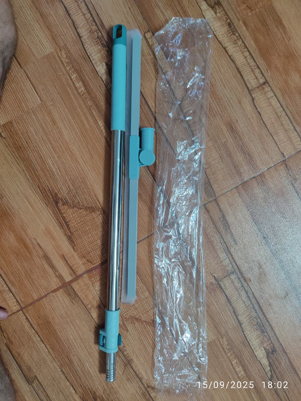 Silicone Rubber Blade Floor Wiper, Squeegee Broom with Long Telescopic Handle | 180 Rotating, Heavy-Duty Cleaning Broom for Tile, Glass, and Marble Floor - 52Cm Blade-Multi